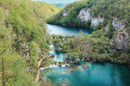 Plitvice Lakes National Park. Landscape photography 