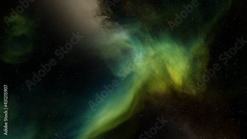 nebula gas cloud in deep outer space, abstract colorful background © ANDREI