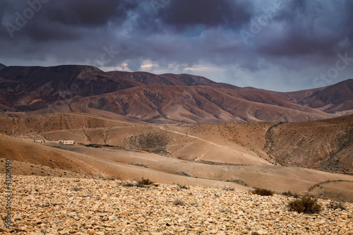 Pustynny krajobraz Fuerteventury