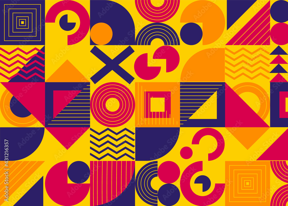 Colorful geometric seamless pattern background Colorful geometric seamless pattern background