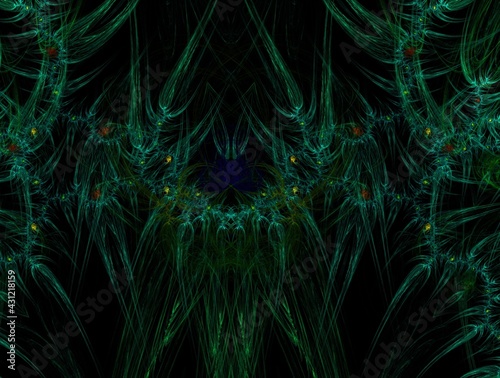 Imaginatory fractal background generated Image