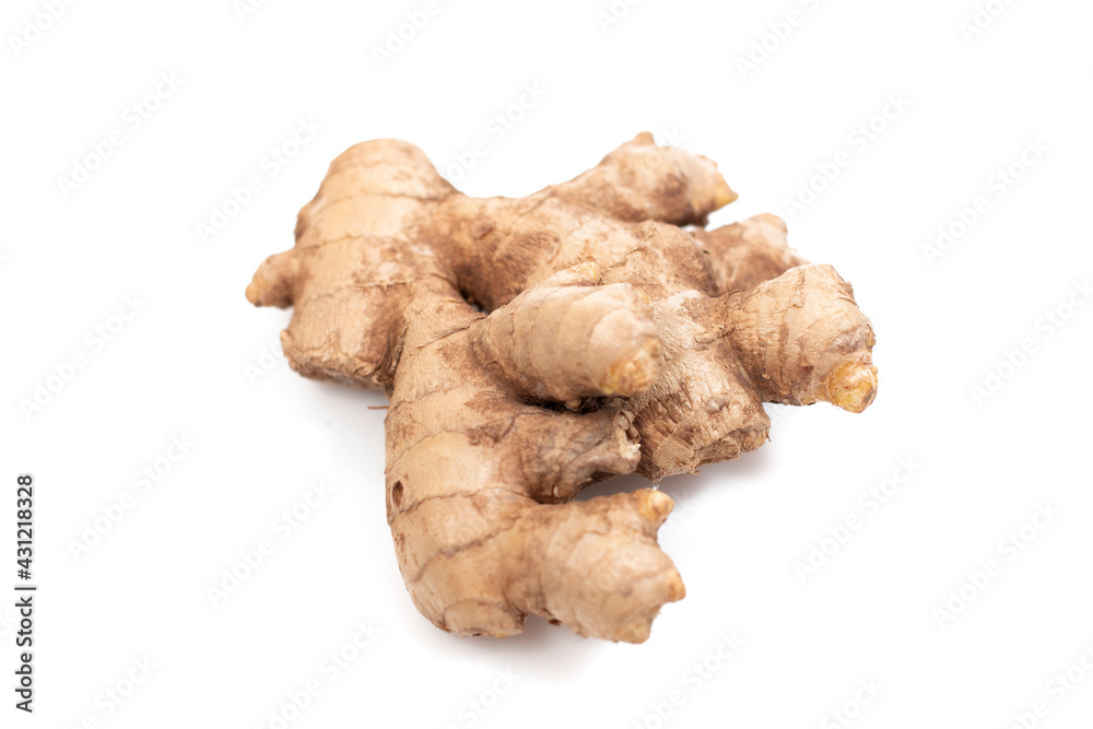 Close up of ginger root vegetable Close up of ginger root vegetable