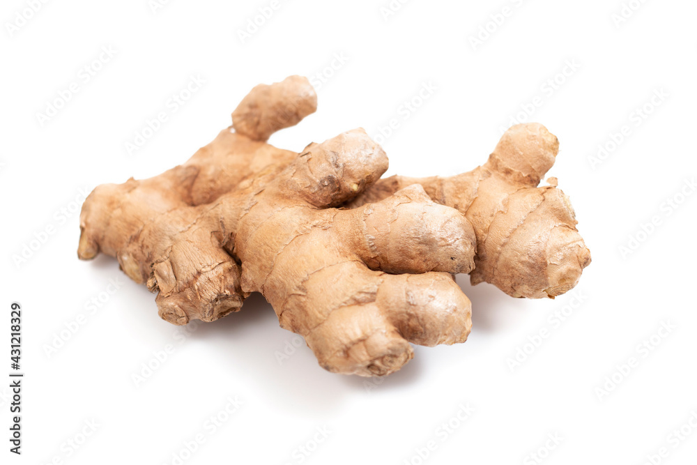 Close up of ginger root vegetable