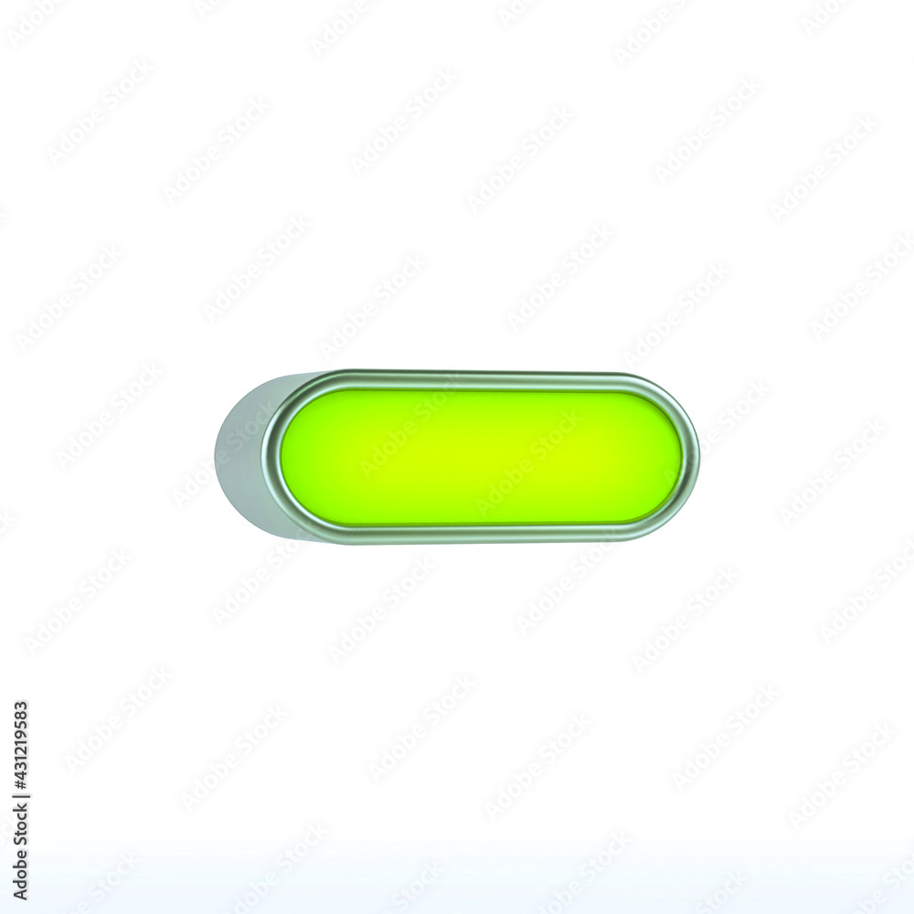 Green minus Button or Media control symbols on white background. Multimedia icon concept 3d rendering Green minus Button or Media control symbols on white background. Multimedia icon concept 3d rendering