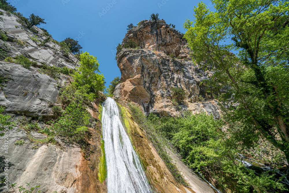 the Etler waterfall and pools, hidden beauties and unexplored paradise of Antalya, Turkey