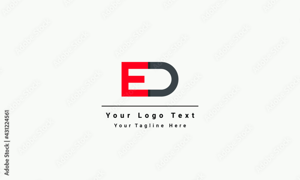 ED letter logo design for multiple uses, Icon, apps icon, logo