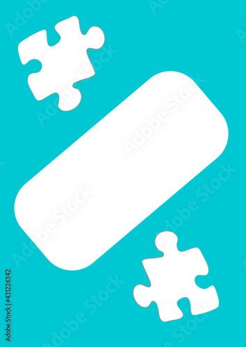 Vertical illustration format A4 - the design of the screen of the phone or tablet for inscriptions and photos