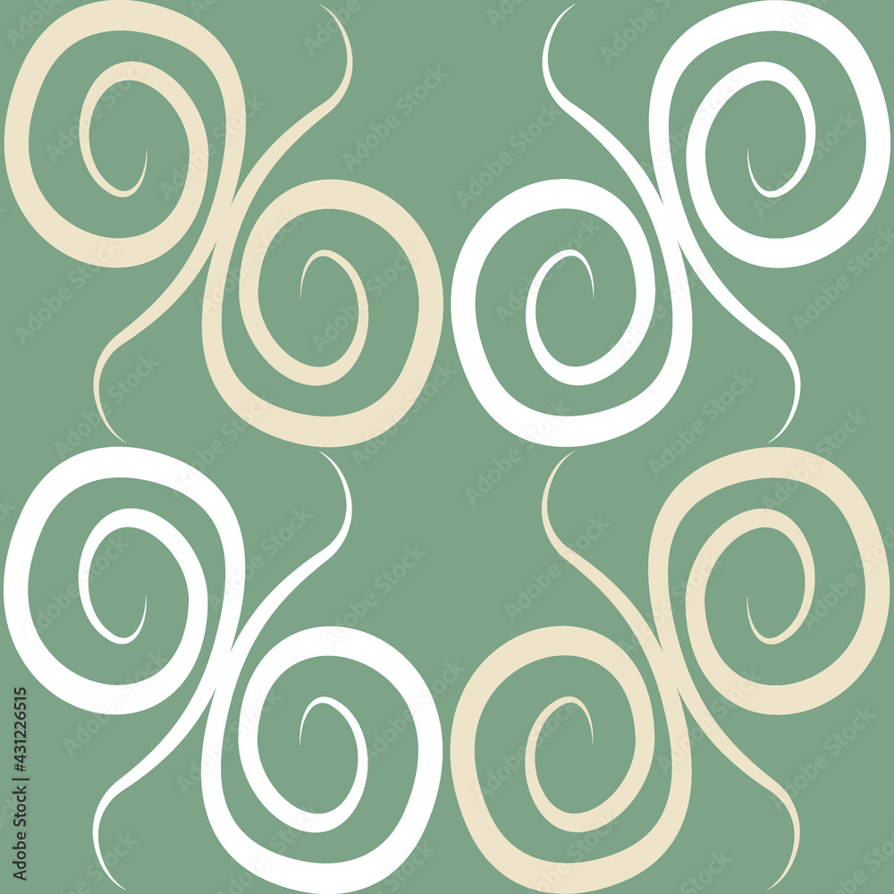 Seamless texture, pattern on a square background - colored curls. Abstraction. Seamless texture, pattern on a square background - colored curls. Abstraction.