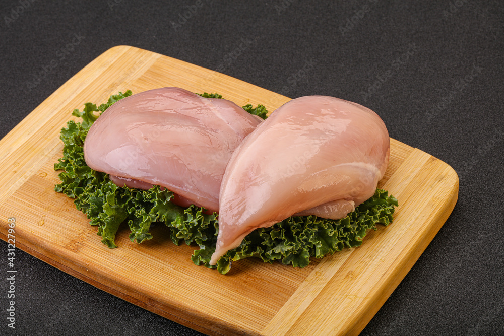 Raw chicken breast for cooking Raw chicken breast for cooking