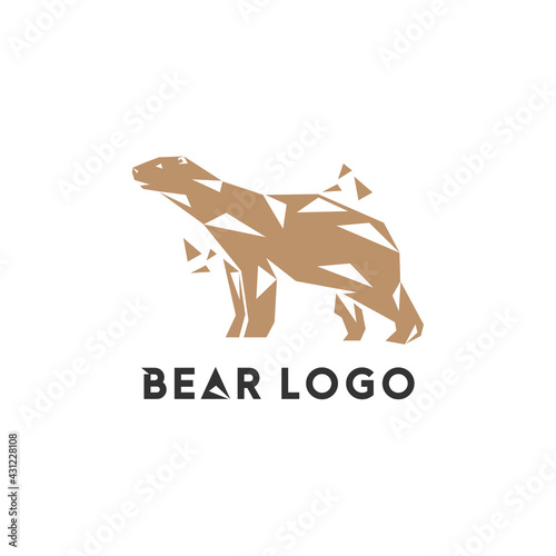 bear logo icon vector design