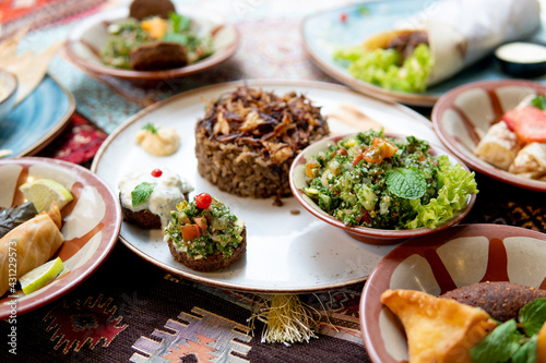Middle east food table