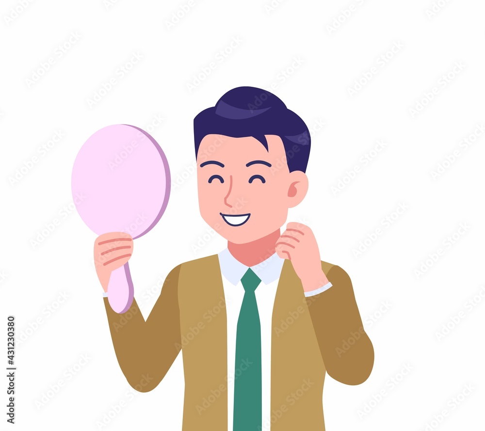 ネクタイをした若い男性 ネクタイをした若い男性