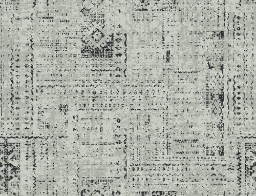 Monochrome Distressed Canvas Textured Seamless Pattern.
