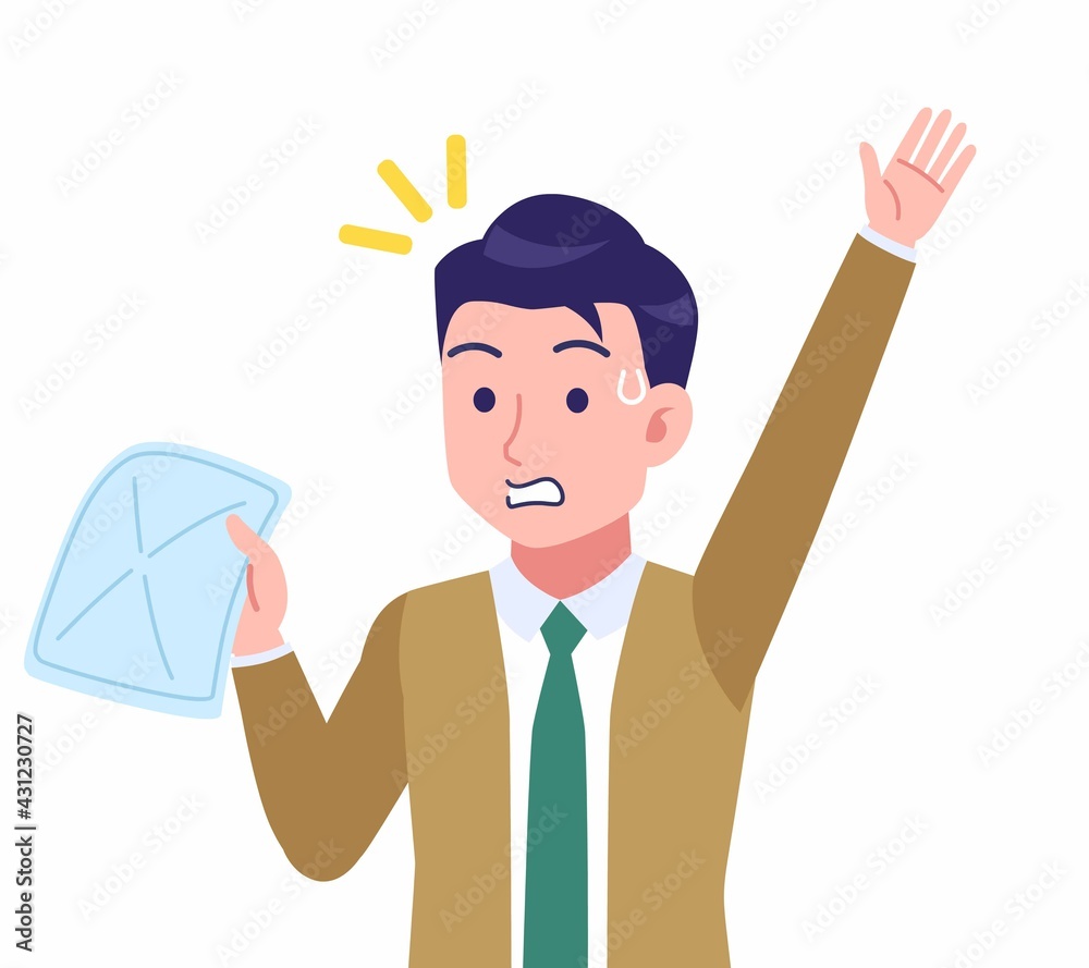 ネクタイをした若い男性