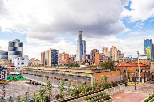 BD Bacatá is an architectural complex currently under construction in Bogotá, Colombia, featuring the tallest building in the country. Bogota Skyline cityscape capital city of Colombia South America