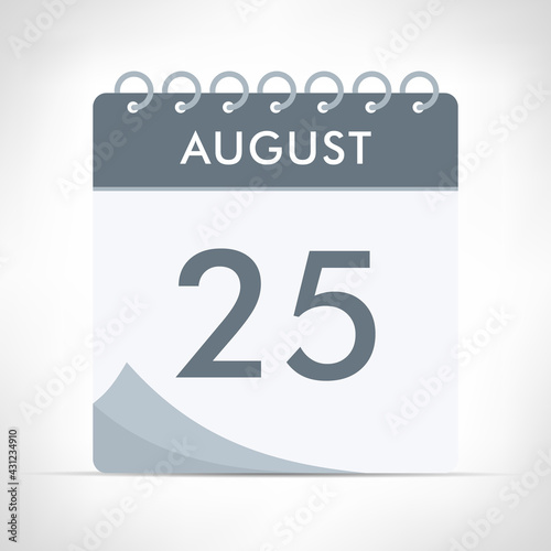 August 25 - Calendar Icon