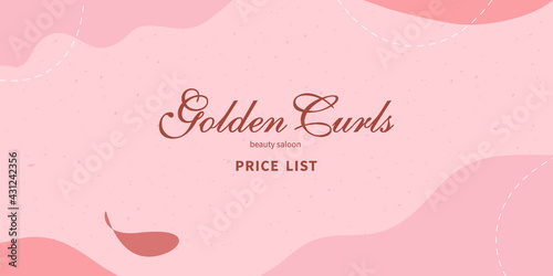 Abstract backgrounds. Hand-drawn various shapes and objects of doodles, spots, drops. Modern trendy vector illustration. Pastel shades. Wavy objects. Cover for price list, catalog, certificate, diplom