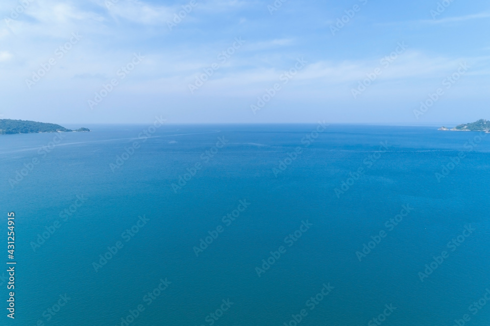 Sea surface aerial view,Bird eye view photo of blue waves and water surface texture Blue sea background Beautiful nature Amazing view