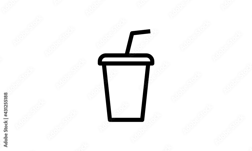 drink icon outline style black and white background perfect pixel drink icon outline style black and white background perfect pixel