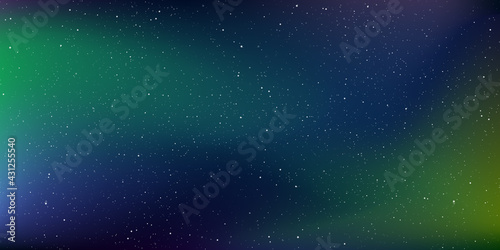 Astrology horizontal stars universe background. Beam in the space and nebula. Milky way galaxy in the infinity cosmos. Vector illustration.