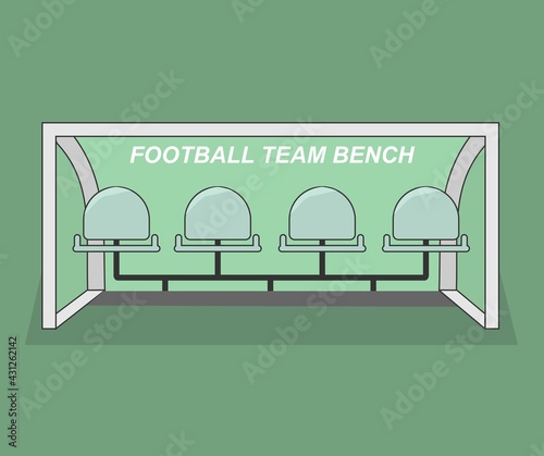 design about the football team bench