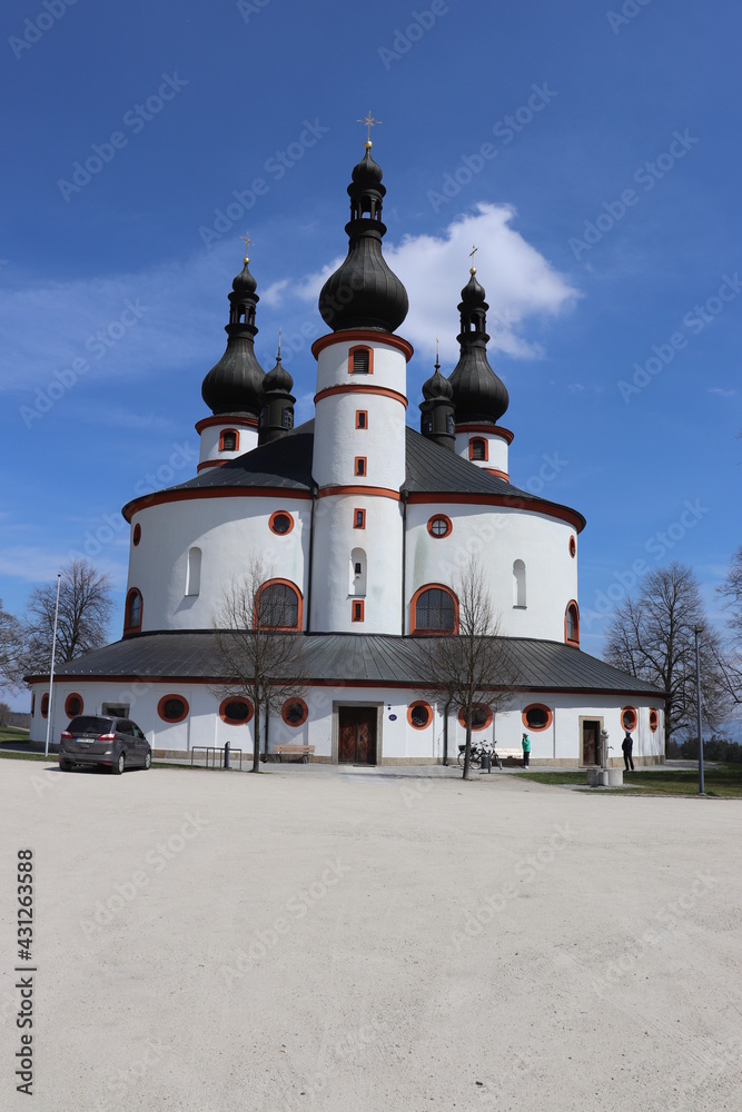 Wallfahrtskirche Kappl bei Waldsassen in der Oberpfalu Barock Kirche Rundkirche Wallfahrt Wallfahrtskirche Kappl bei Waldsassen in der Oberpfalu Barock Kirche Rundkirche Wallfahrt