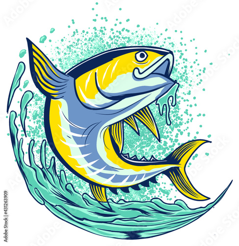 Illustration tuna fish