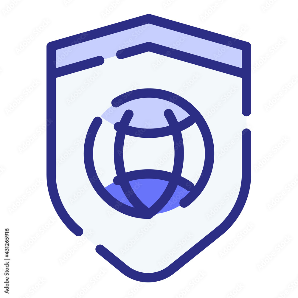 security vpn secure internet single isolated icon with dash or dashed line style security vpn secure internet single isolated icon with dash or dashed line style