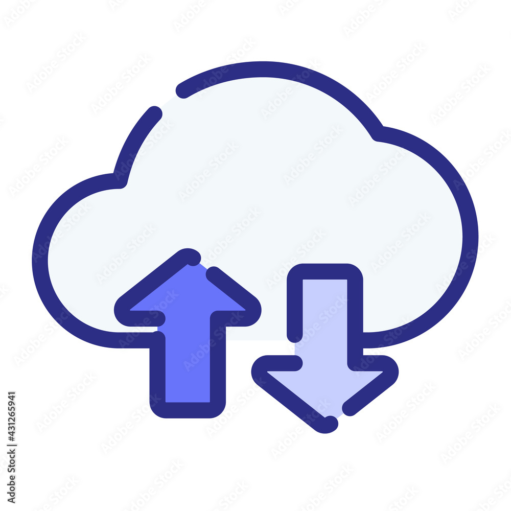 connection transfer cloud wireless single isolated icon with dash or dashed line style connection transfer cloud wireless single isolated icon with dash or dashed line style