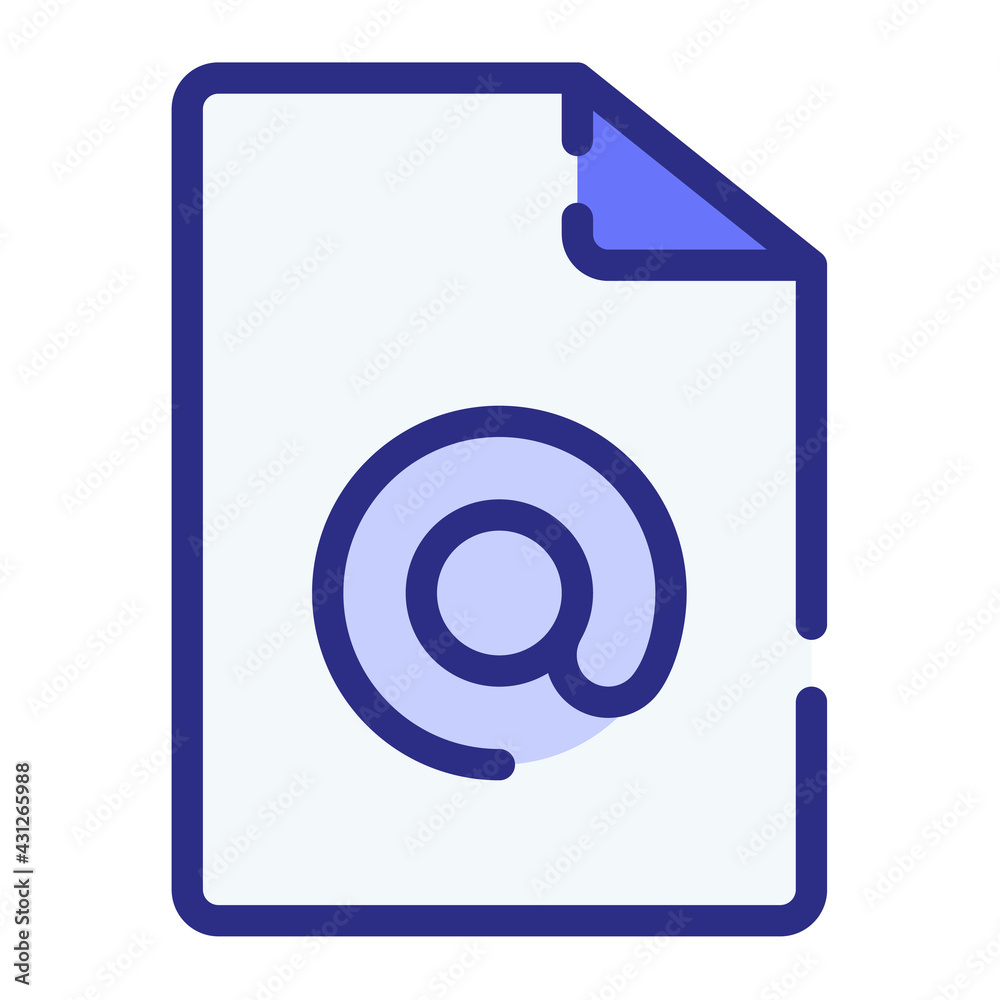 document attachment email file single isolated icon with dash or dashed line style document attachment email file single isolated icon with dash or dashed line style