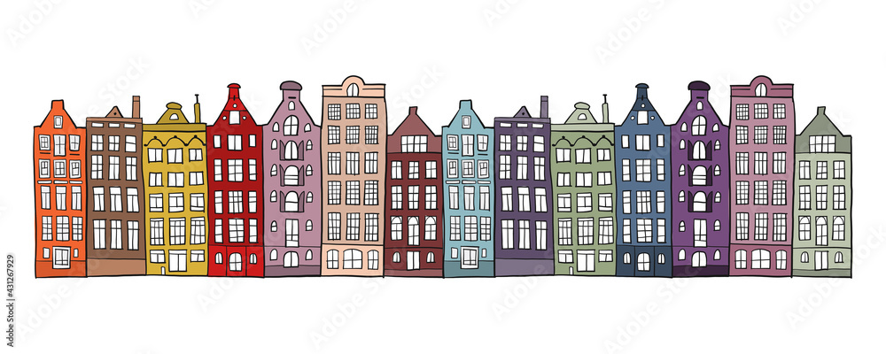 Architectural cityscape background for your design