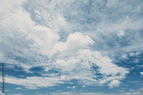 Fototapeta Naklejka Na Ścianę i Meble -  Clouds on the blue sky background