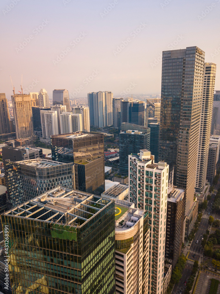 Bonifacio Global City, Taguig, Metro Manila, Philippines - Aerial of ... - Bonfiacio Global City