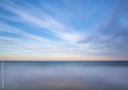 Minimalist abstract seascape at sunset © Stephen Browne