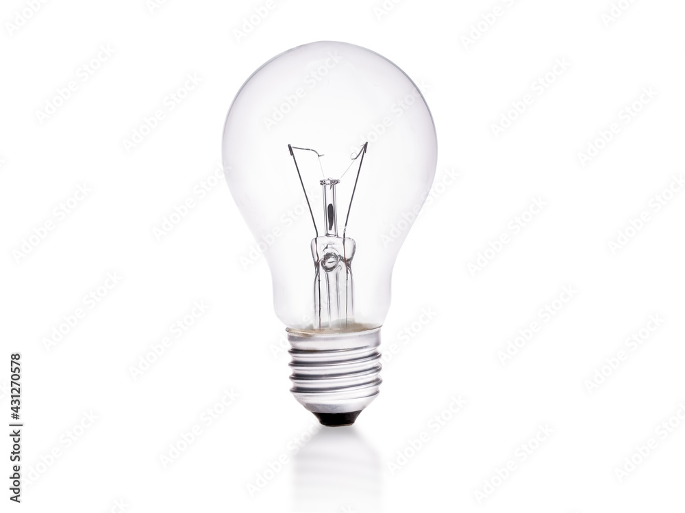 Light bulb on isolated white background Light bulb on isolated white background
