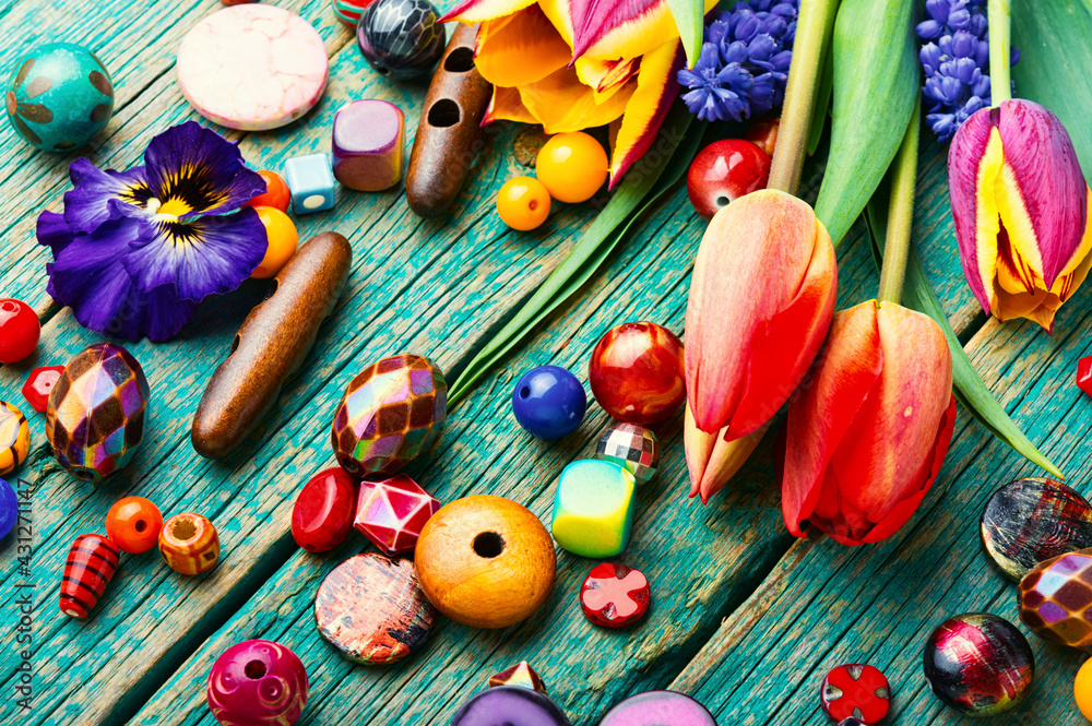Set of colored beads,jewelry making Set of colored beads,jewelry making
