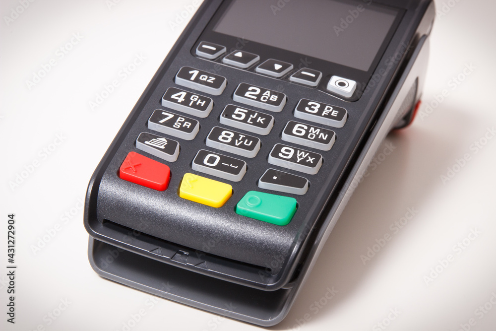 Payment terminal, credit card reader using for cashless paying