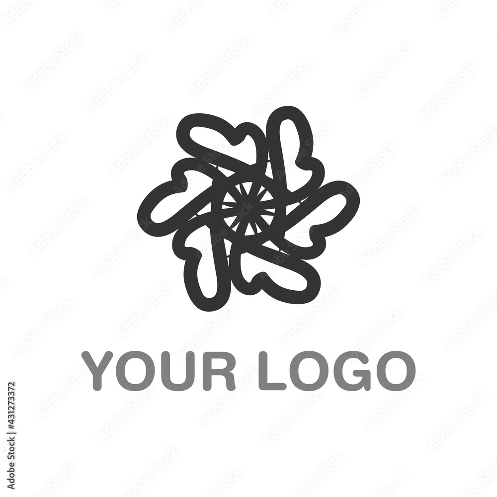 Black Abstract Logo Vector Design Art EPS10 Black Abstract Logo Vector Design Art EPS10