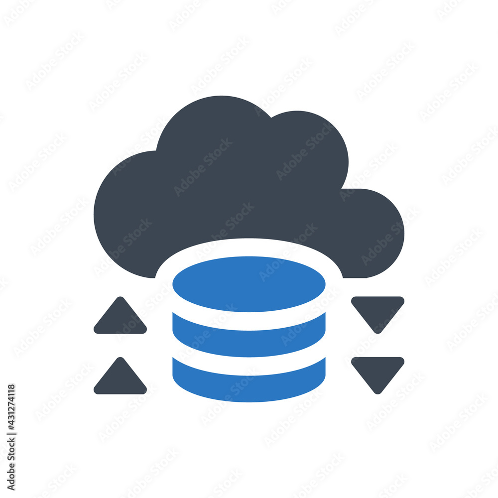 Cloud storage icon Cloud storage icon