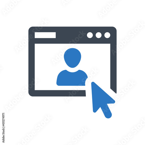 User interaction icon