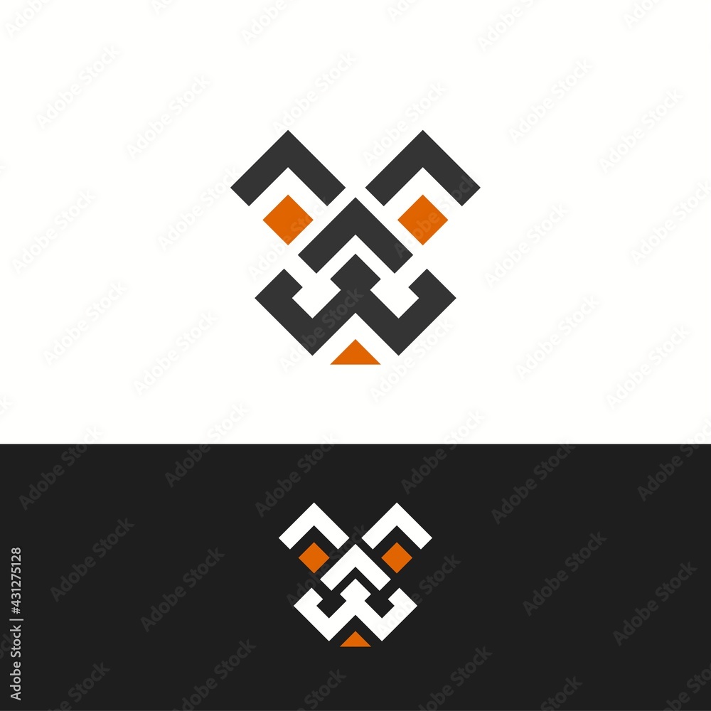 Obraz premium logo template abstract for business computers and internet