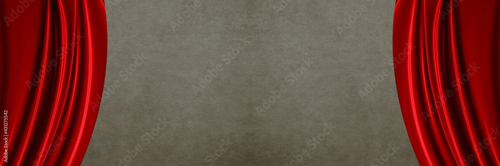 Fototapeta premium red theater curtain