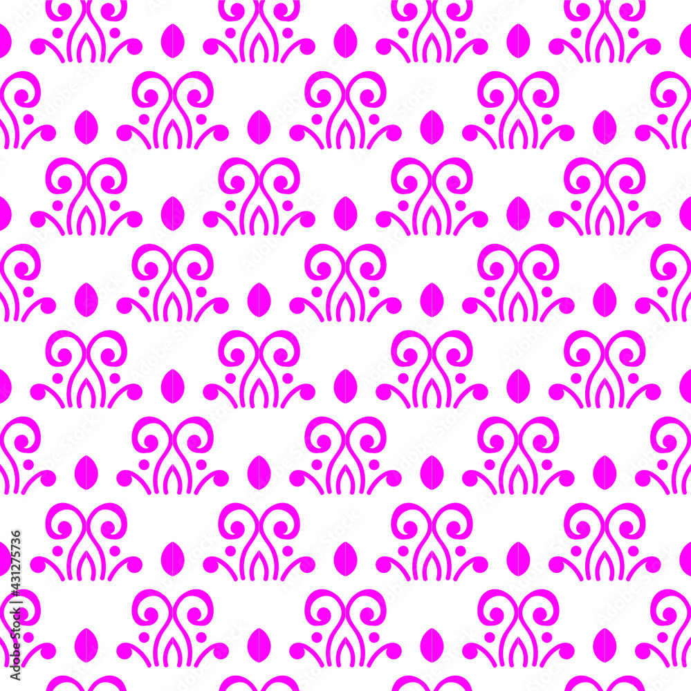 Fototapeta premium seamless pattern of ornamental mandala background design illustration.