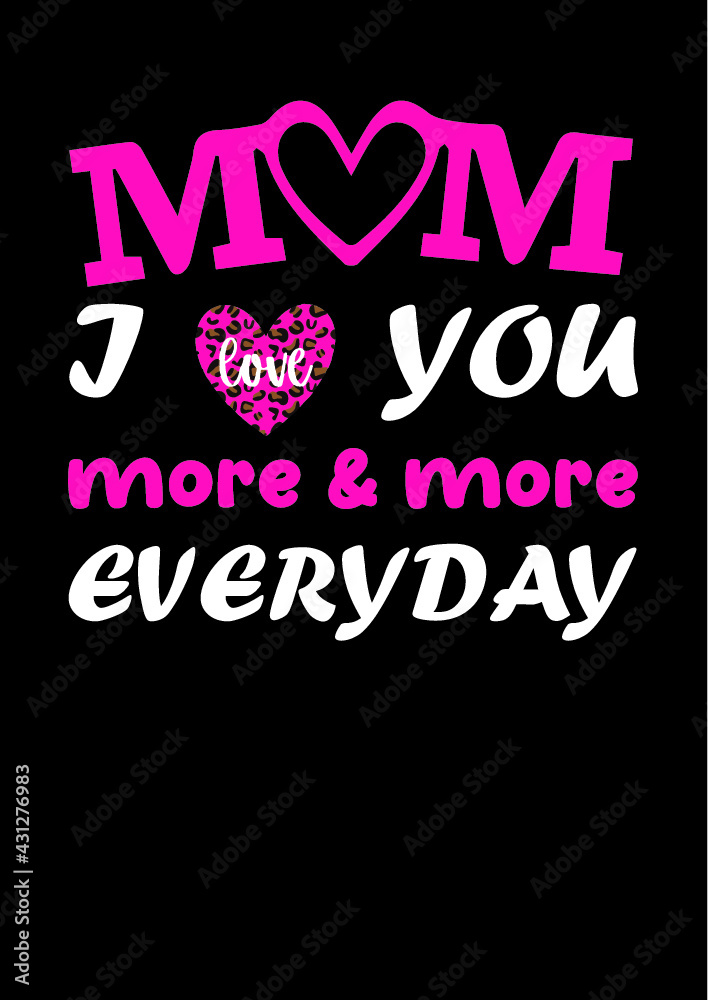 Fototapeta premium Mother's Day T-shirt design
