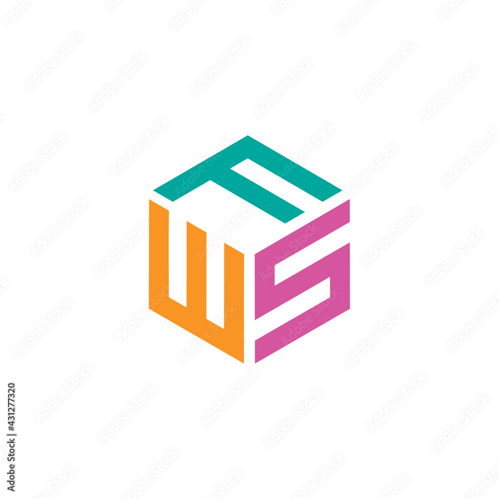 Hexagon design with the letters FWS Hexagon design with the letters FWS