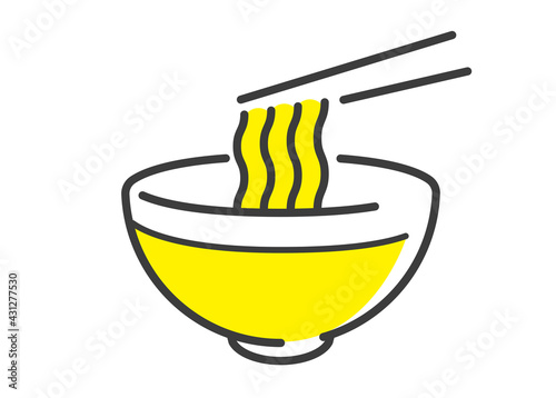 ベクターイラスト素材：ラーメン、食べ物
