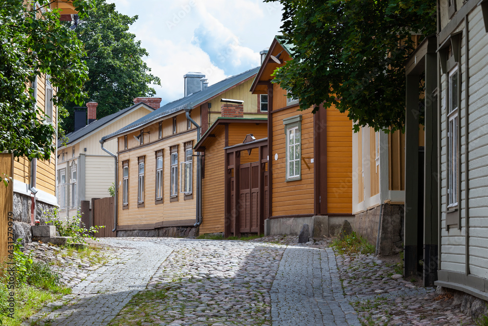 Summer afternoon in old historical town