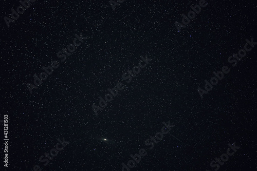 sky in the night with stars planets and comets