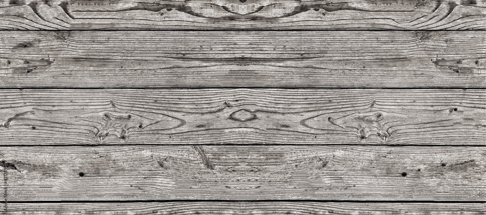 Old dark wood wall for seamless wood background and texture.