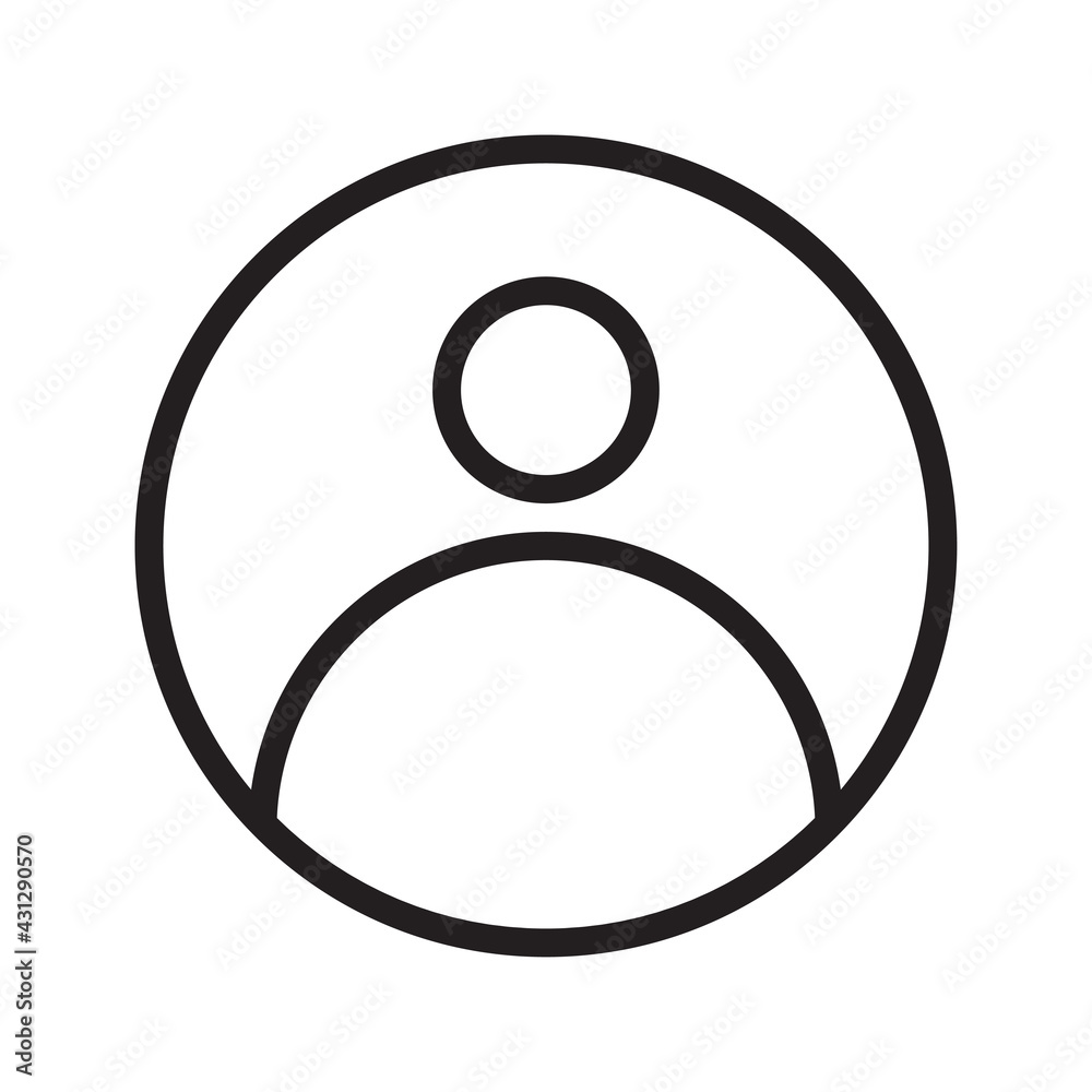 Man profile vector sketch icon isolated on white background. Man profile sketch icon for infographic, website or app. Man profile vector sketch icon isolated on white background. Man profile sketch icon for infographic, website or app.